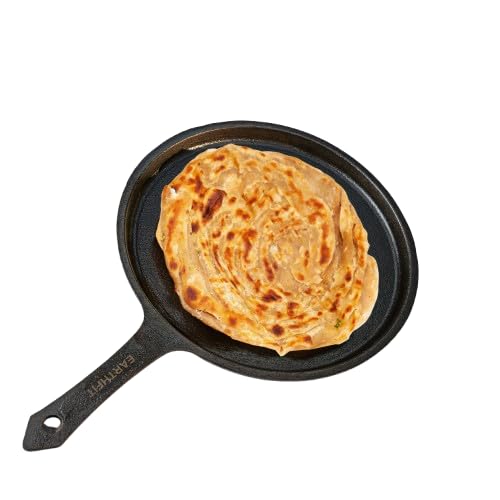 Cast Iron Dosa Tawa with Long Handle 10" Inch