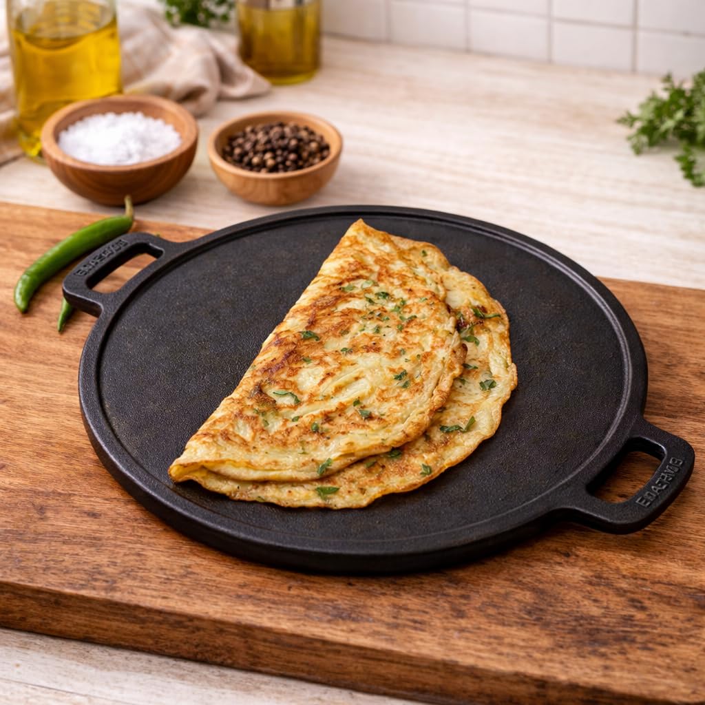 Cast Iron Dosa Tawa 12" Inch
