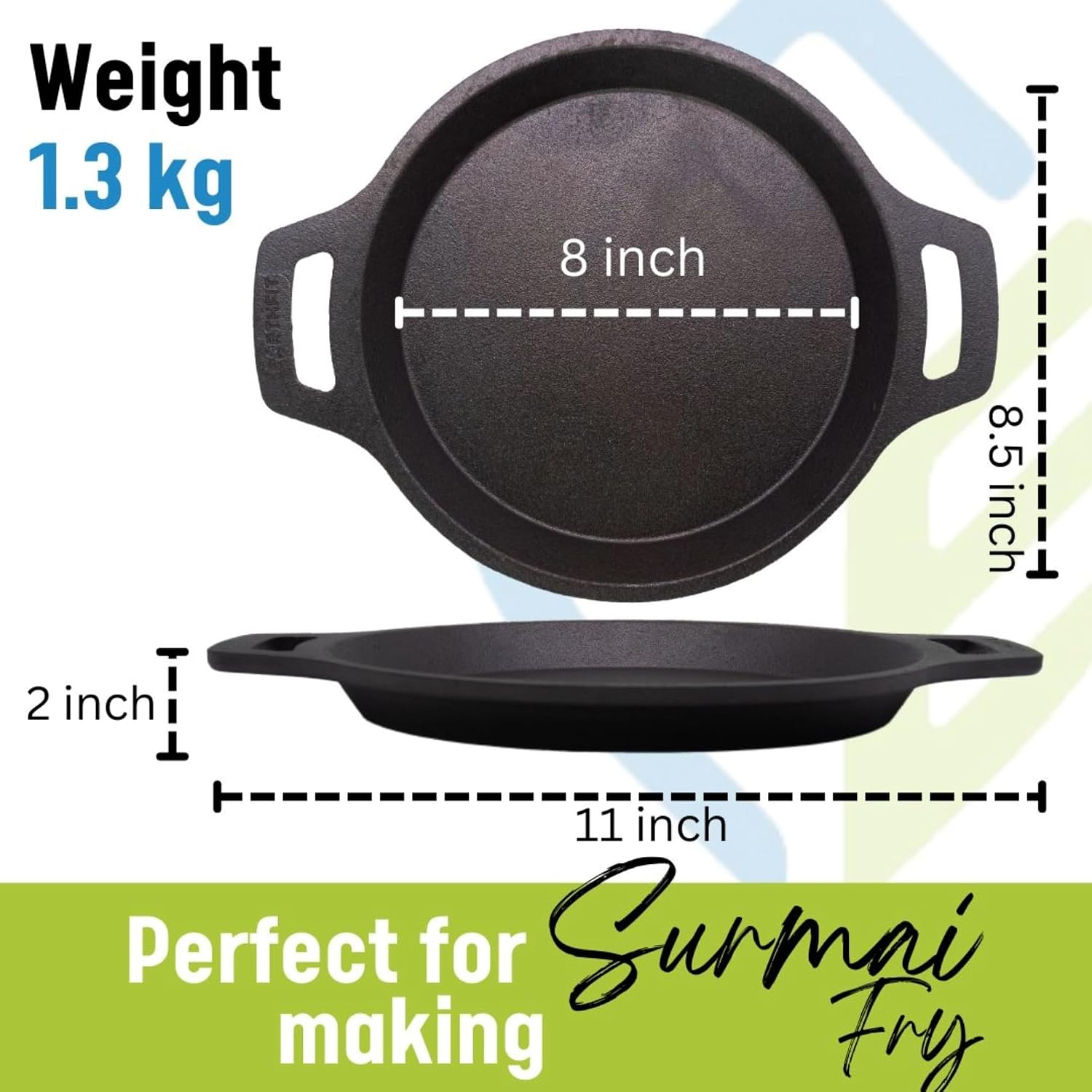 Cast Iron Fry Pan 8" Skillet
