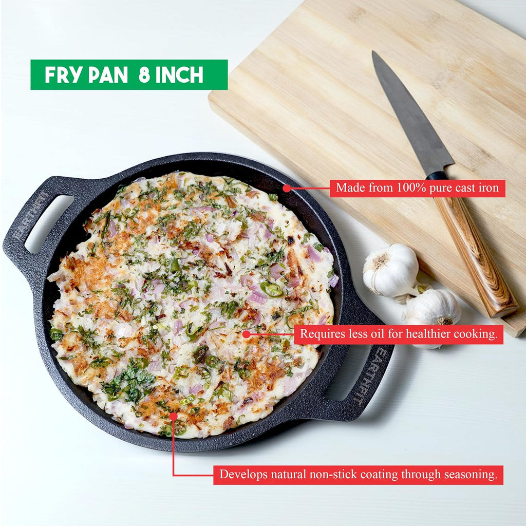 Cast Iron Fry Pan 8" Skillet