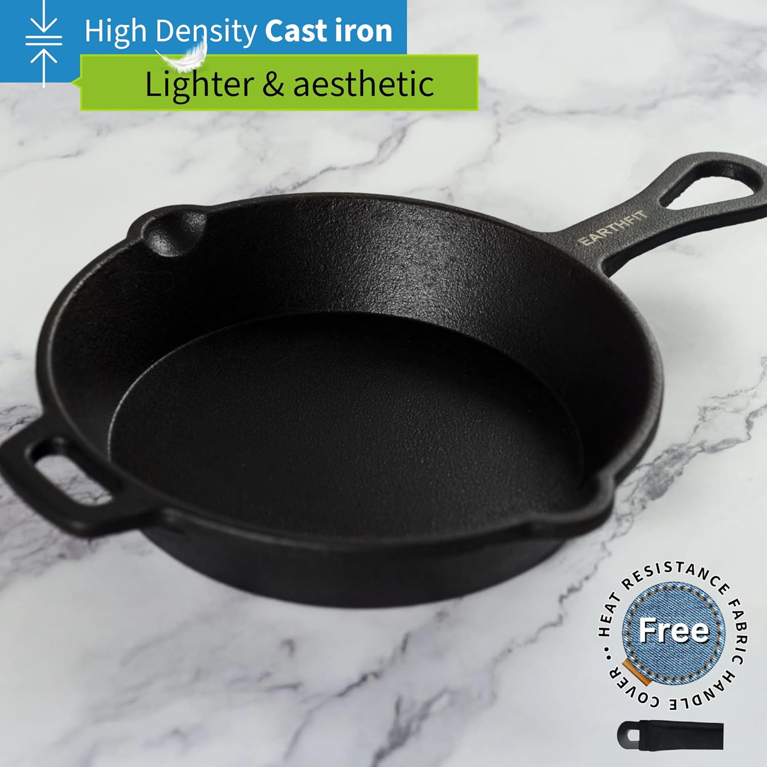 Cast Iron Pan Skillet 9" Inch